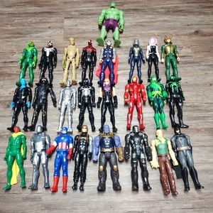 Marvel Titan Heros 12 inch action 25 figure bundle DC Batman Bundle Lot